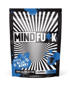 Mindfuck Sour Blueberry Mushroom Gummies – 5000mg