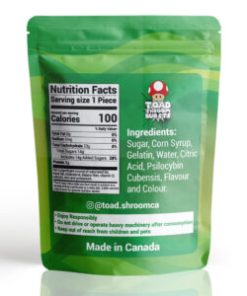 Alternative view of Toad Shroom Bursts – Green Apple 4000mg